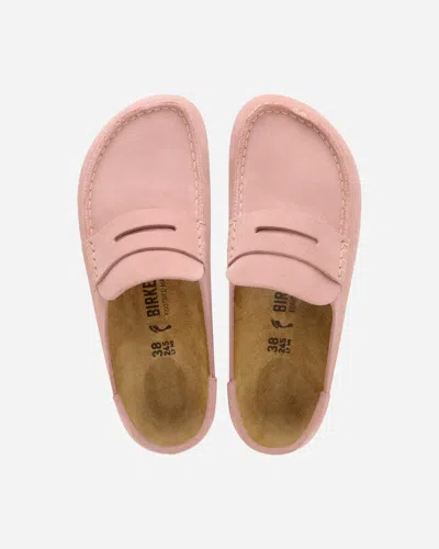 Birkenstock Naples Wrapped Suede Mules In Pink