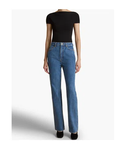 Khaite Danielle Stretch Jean In Blue