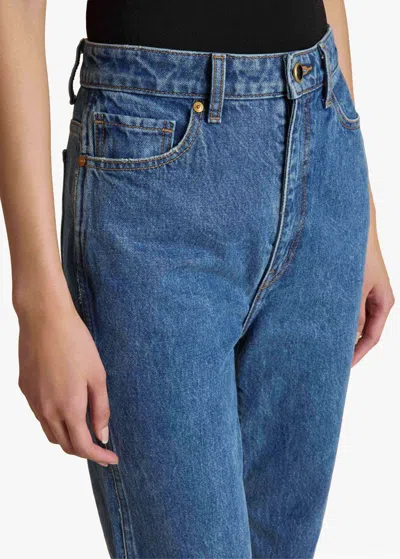 Khaite Danielle Stretch Jean In Blue