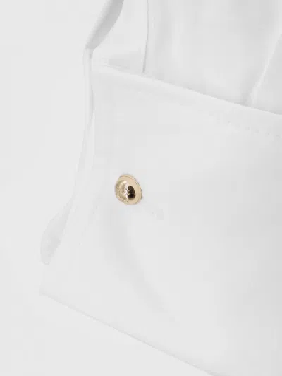 Max Mara Off-the-shoulder Tie-detailed Gathered Cotton-poplin Blouse In Multi