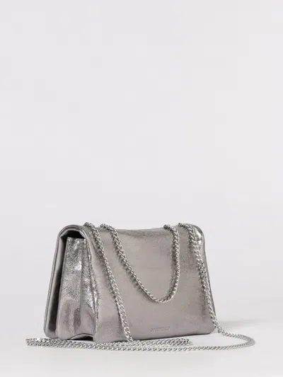 Coccinelle Metallic Chain Shoulder Bag In Silver