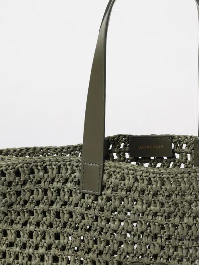 Anine Bing Large Rio Tote In Green