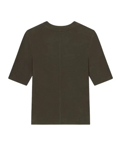 Frame Crew-neck T-shirt In Gray