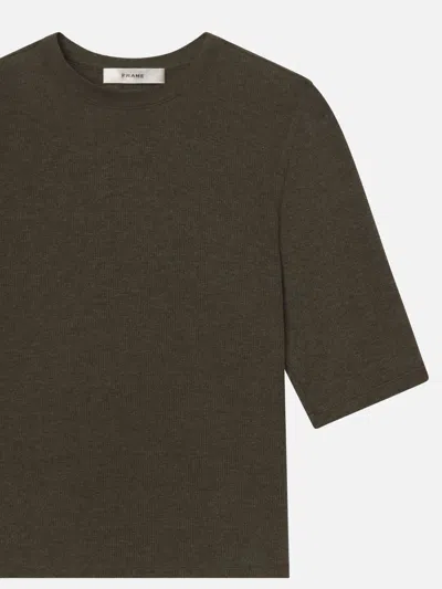 Frame Crew-neck T-shirt In Gray