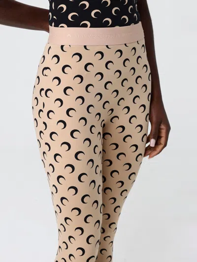 Marine Serre Recycled Moon Jersey Stirrup Leggings In Neutral
