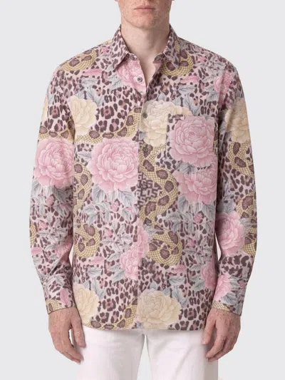 Gcds Multicolor Polyester Pattern Shirt In Purple
