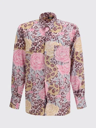 Gcds Multicolor Polyester Pattern Shirt In Purple