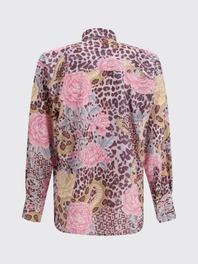 Gcds Multicolor Polyester Pattern Shirt In Purple