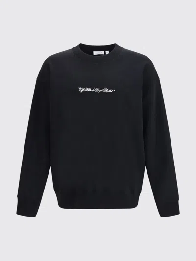 Off-white Script Arrow Diagonal Skate Sweatshirt In Black
