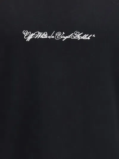 Off-white Script Arrow Diagonal Skate Sweatshirt In Black