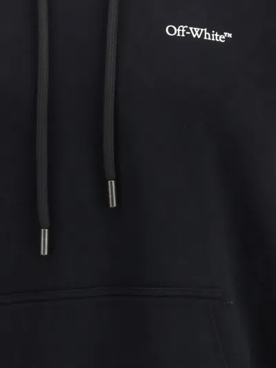 Off-white French Cotton-terry Hoodie In Black