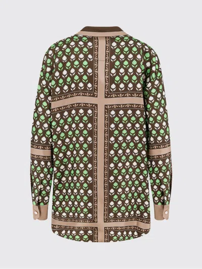 Tory Burch Printed Silk Shirt In Multi