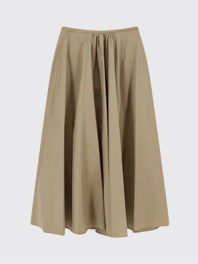 Aspesi Technical Polyester Skirt In Neutral
