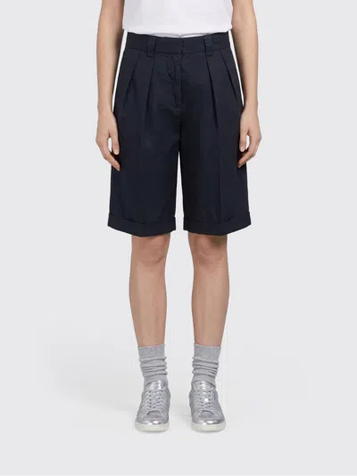 Aspesi Bermuda Buttoned Shorts In Blue