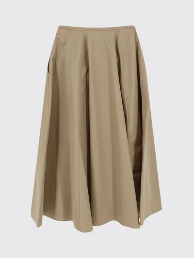 Aspesi Technical Polyester Skirt In Neutral