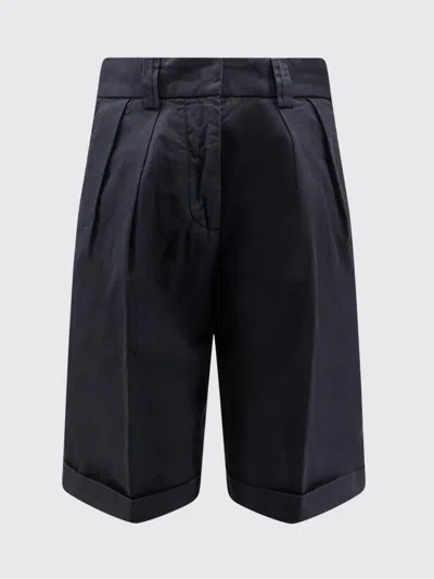 Aspesi Bermuda Buttoned Shorts In Blue
