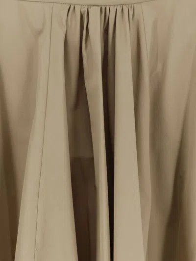 Aspesi Technical Polyester Skirt In Neutral