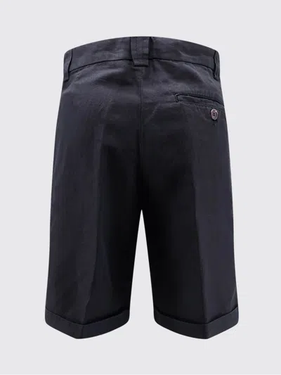 Aspesi Bermuda Buttoned Shorts In Blue