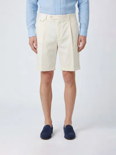 Lardini Button Flap-pocket Shorts In White