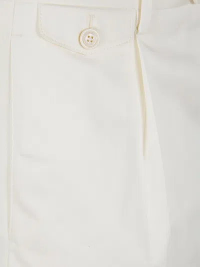 Lardini Button Flap-pocket Shorts In White