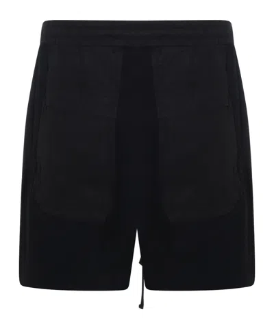 Thom Krom Drawstring Relaxed Shorts In Black