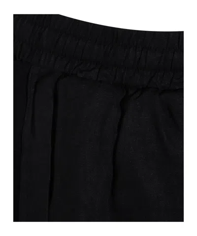 Thom Krom Drawstring Relaxed Shorts In Black