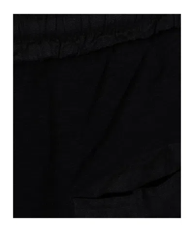 Thom Krom Drawstring Relaxed Shorts In Black