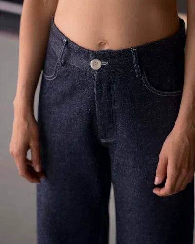 Baserange Belt Loop Jeans In Blue