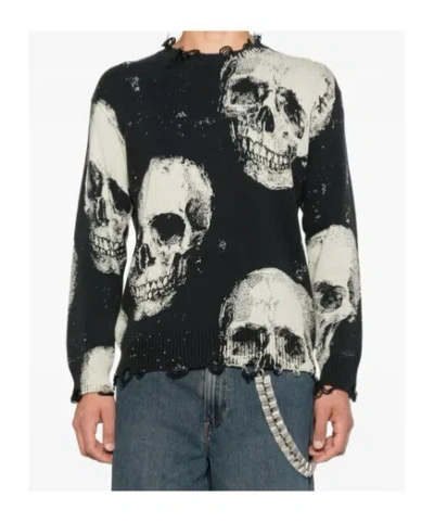 R13 Long-sleeved Pullover In Blue