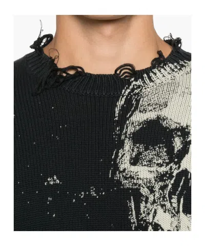 R13 Long-sleeved Pullover In Blue