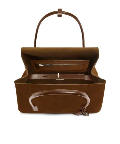 Tom Ford Large Eclipse Tote Bag In Brown