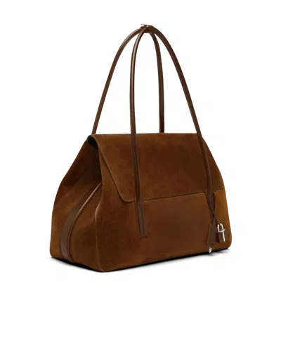 Tom Ford Large Eclipse Tote Bag In Brown