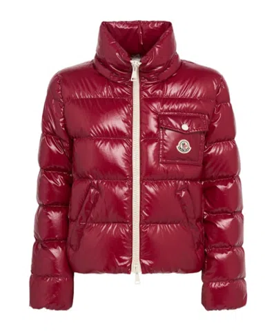 Moncler Andro Down Puffer Jacket In Red