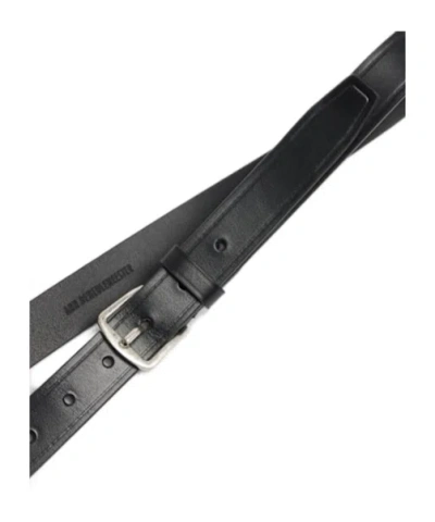 Ann Demeulemeester Willow Leather Belt In Black