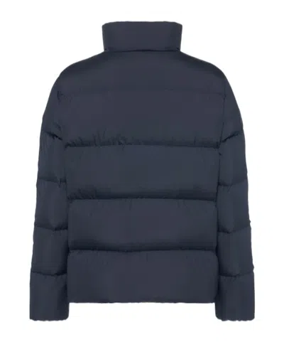 Moncler Mauzun Tech Down Jacket In Blue