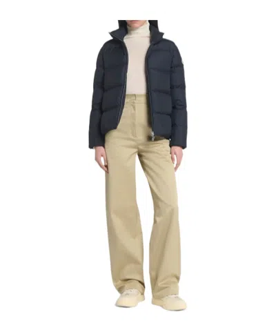 Moncler Mauzun Tech Down Jacket In Blue