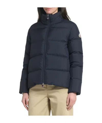 Moncler Mauzun Tech Down Jacket In Blue