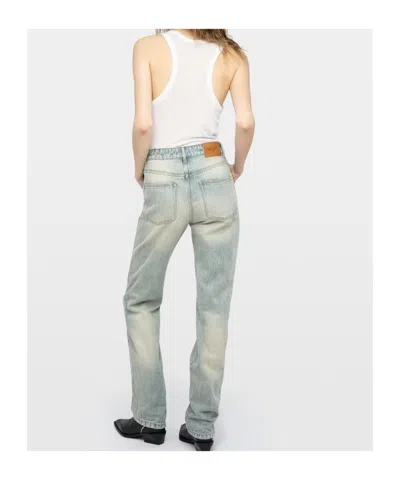 Zadig & Voltaire Belt Loop Jeans In Blue