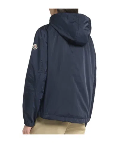 Moncler Vallery Tech Down Jacket In Blue