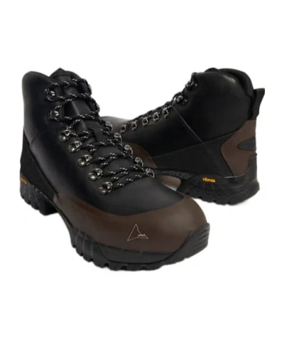 Roa Leather Boots In Black