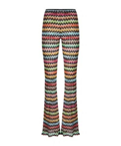 Missoni Chevron-pattern Trousers In Multi