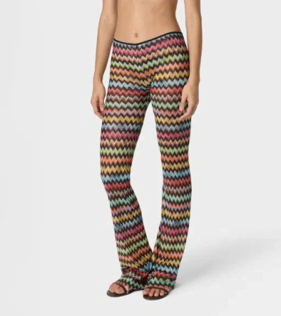 Missoni Chevron-pattern Trousers In Multi