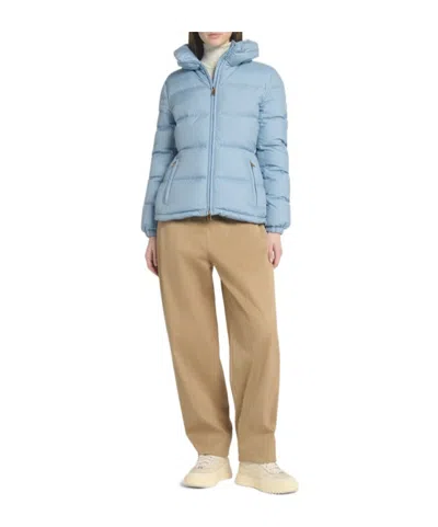 Moncler Dourbe Tech Down Jacket In Blue