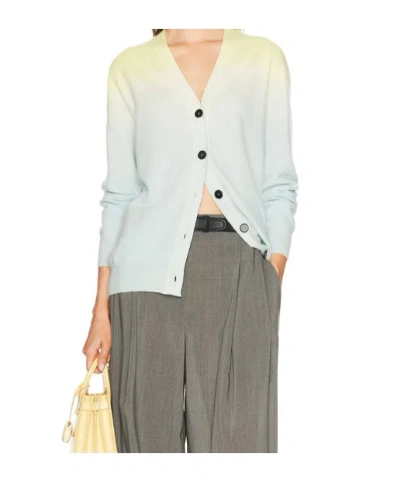 Jil Sander Buttoned Gradient Cardigan In White
