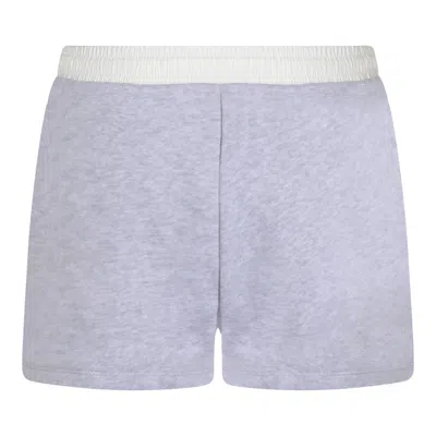 Rag & Bone Vintage Terry Mix Media Sweatshorts In Heather Gray In Gray