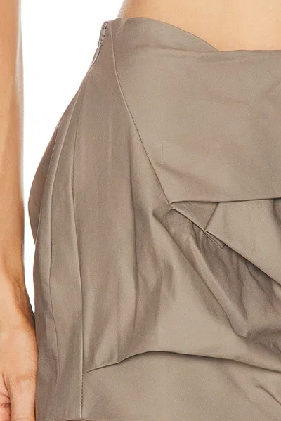 Entire Studios Structured Mini Skirt In Brown