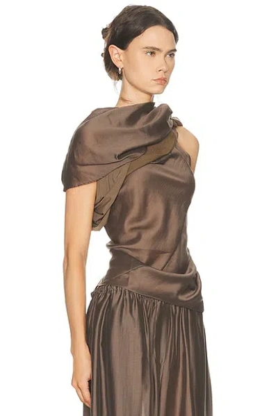 Entire Studios Draft Top In Brown