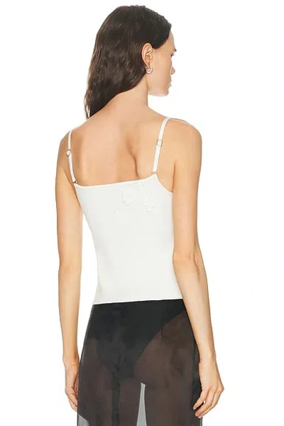 Cult Gaia Emiliana Applique Top In White