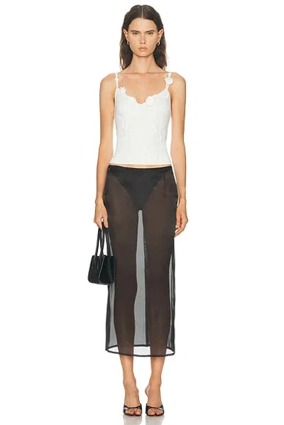 Cult Gaia Emiliana Applique Top In White