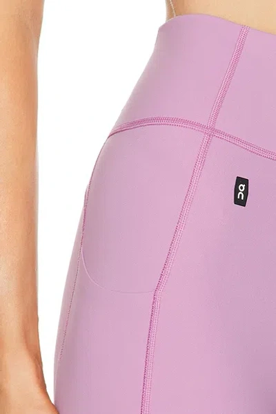 On Studio Legging 7/8 In Purple